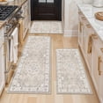 thumbnail image 1 of Beige 2x3+2x4+2x5 Runner Rug Set, 3-Piece Washable Non-Slip Floor Mat for Kitchen, Entryway, 1 of 8