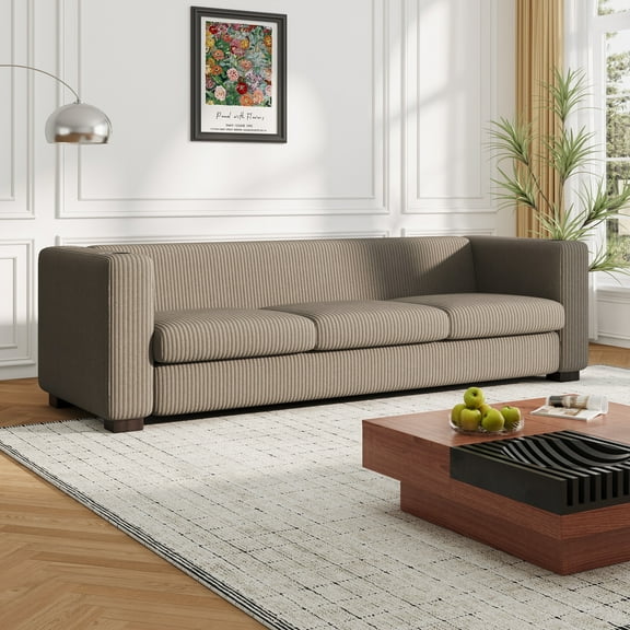 Beige 3 Seater Sofa,Light Coffee Color
