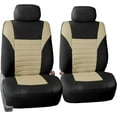 Beige 3D Air Mesh Cloth Universal Fit Car Seat Covers for Cars, Trucks