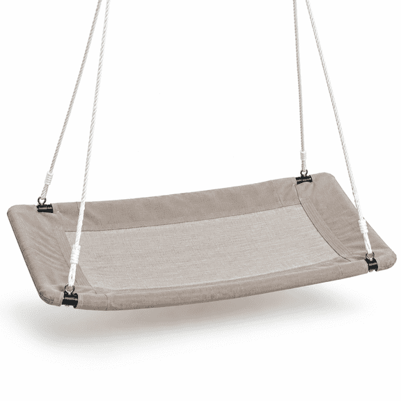 Beige 60" Skycurve Platform Tree Swing, 700lb Weight Capacity For Adults And Family