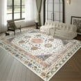 thumbnail image 1 of Beige 9x12 Rugs for Living Room, Boho Machine Washable Area Dining Room Rugs, 1 of 7
