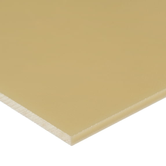Beige ABS Sheet - 1" Thick x 6" Wide x 6" Long