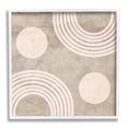 thumbnail image 1 of Beige Arch Geometric Shapes Abstract Graphic Art White Framed Art Print Wall Art, 1 of 7