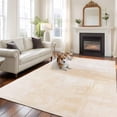 thumbnail image 1 of Beige Area Rug 5x8 FT, Non Slip Bedroom Throw Carpet, Retro Oil Painting Modern Abstract Art Aesthetics Washable Soft Floor Carpet Non-Shedding Rug for Living Room Nursery Dorm Office, 1 of 9