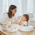 thumbnail image 1 of Beige Baby Bottle Drying Rack Organizer, 1 Count 10.2x8.7x9.1 Inch Countertop Dryer, Detachable Nipple Teether Holder, Space Saving Nursery Feeding Cup Stand for Gift, 1 of 4