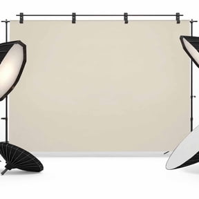 Beige Backdrops for Photography, White Swan Fabric Photo Background Sturdy Studio Props for Photo Studio, Video Recording, Booth & Photoshoot 7X5ft