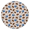 thumbnail image 1 of Beige Background Football Helmets Pattern Round Fitted Tablecloth with Elastic Edge,Dining Table Cover Waterproof,Outdoor Round Tablecloth for Camping,Dining,Indoor and Outdoor, 1 of 7