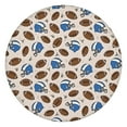 thumbnail image 1 of Beige Background Football Helmets Pattern Round Fitted Tablecloth with Elastic Edge,Dining Table Cover Waterproof,Outdoor Round Tablecloth for Camping,Dining,Indoor and Outdoor, 1 of 7