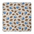 thumbnail image 1 of Beige Background Football Helmets Pattern Square Fitted Tablecloth with Elastic Edge,Square Table Cover,Washable Elastic Table Cover for Home Kitchen Party Decor 34"x34", 1 of 6