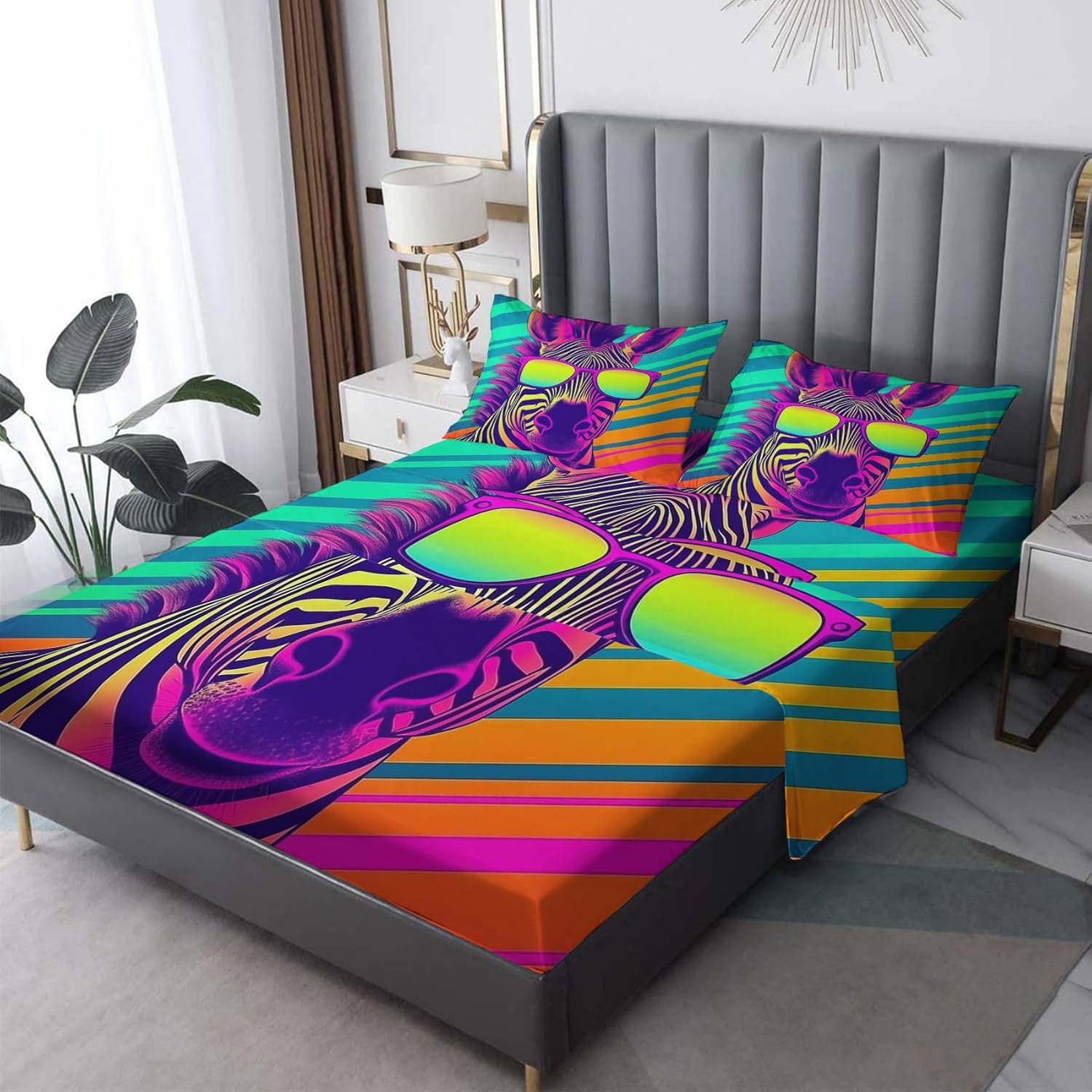 Beige Bandana Sheets Twin Size Bed, Paisley Pattern Bedding Sheets