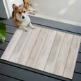 thumbnail image 1 of Beige Bathroom Mat 2x3 FT, Non Slip Small Kitchen Mat, Farmhouse Simple Abstract Striped Wooden Grain Washable Soft Backed Front Door Throw Rug Non-Shedding Indoor Outdoor Doormat for Entryway Sink, 1 of 9