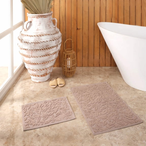 Beige Bathroom Rug set