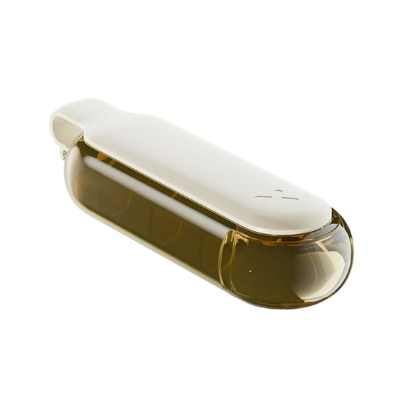 Beige Beige Mini Pill Box With Secure Latches And Compact Design For Pocket Purse Or First Aid Kit