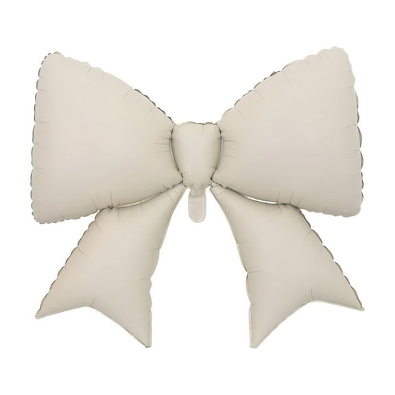 Beige Big Bow Balloon For Photo Props And Party Decoration Coffee Shop Use Pvc