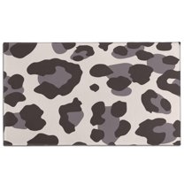 Beige and Black Of Leopard Print Door Rugs,Washable Non Slip Door Mats Indoor,Decorative Door Mats,Entry Mat Indoor for Entrance,Bedroom,Kitchen,Bathroom,17"x30"