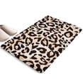 thumbnail image 1 of Beige and Black Of Leopard Print Flannel Non Slip Door Rugs,Washable Door Mats Indoor,Decorative Door Mats,Dirt-Resistant and Absorbent Doormat for Entrance,Bedroom,Kitchen,Bathroom,31.5x17in(80x43cm), 1 of 4