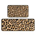 thumbnail image 1 of Beige and Black Of Leopard Print Kitchen Rugs Sets Of 2,Anti Fatigue Kitchen Mat Rugs Non Slip Washable,Decorative Kitchen Floor Mats for Kitchen,Sink,Laundry,17"X30"+17"X47", 1 of 7