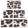 thumbnail image 1 of Beige and Black Of Leopard Print Kitchen Rugs Sets Of 3,Kitchen Runner Rugs Non Skid Washable,Decorative Kitchen Floor Mats for Kitchen,Sink,Laundry,17"x30"+ 17"x47" + 17"x59", 1 of 6