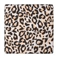 thumbnail image 1 of Beige and Black Of Leopard Print Square Fitted Tablecloth with Elastic Edge,Square Table Cover,Washable Elastic Table Cover for Home Kitchen Party Decor 34"x34", 1 of 6