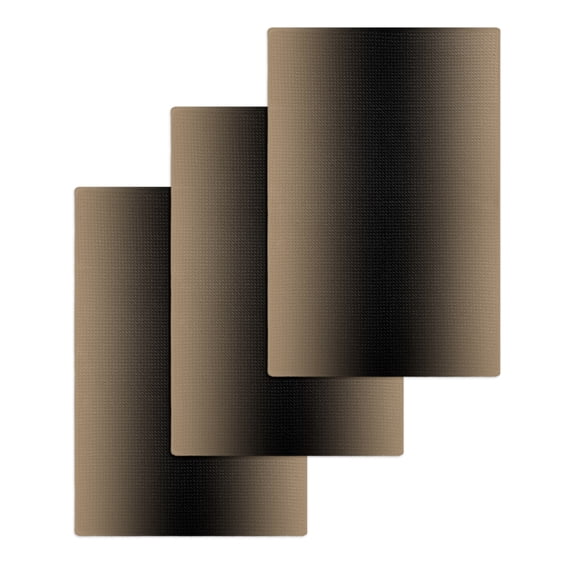 Beige Black Ombre Hand Towels Set, Waffle Weave Kitchen Towels 3 Pieces ...