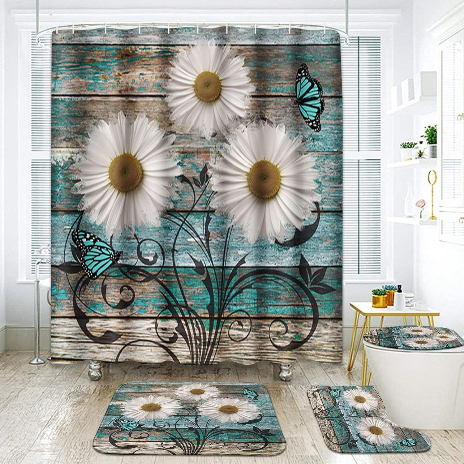 Bathroom Accessories Set Brown Beige Abstract Bathroom Set - 3 Piece Shower  Curtain And Rug Collection Brown Beige Abstract Shower Curtain Non-slip  Rugs 3-piece, image size:1500x1500