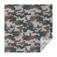 thumbnail image 1 of Beige Blue Camo Mixed Shapes Pattern Square Tablecloth,Waterproof Square Table Cover,Wipeable Spillproof Washable Table Cover for Home Kitchen Party Decor 52"x52"(132x132cm), 1 of 6