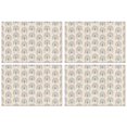thumbnail image 1 of Beige Boho Bohemia Rainbows Hearts Pattern Summer Placemats Table Placemats Set Of 4-Linen Kitchen Washable Placemats Table Mats 11.8"x17.7"Non-Slip Heat Resistant, 1 of 6