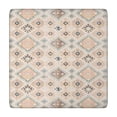 thumbnail image 1 of Beige Boho Ethnic Geometric Pattern Square Fitted Tablecloth with Elastic Edge,Square Table Cover,Washable Elastic Table Cover for Home Kitchen Party Decor 34"x34", 1 of 6