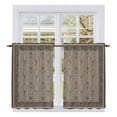 thumbnail image 1 of Beige Boho Kitchen Curtains 54 Inch Length, Vintage Floral Abstract Ethic Tribe Tiers Curtains for Bathroom Bedroom Cafe, Light Filtering Small Window Treatment Short Tiered Drapes 2 Panels 42"Wx54"L, 1 of 8