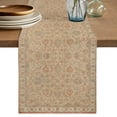 thumbnail image 1 of Beige Boho Table Runner 108 Inches Long,Vintage Ethnic Tribe Abstract Art Floral Cotton Linen Table Runners Dresser Scarves,Fabric Tabletop Scarf Furniture Cover for Home Dinner Party 13"x108", 1 of 9