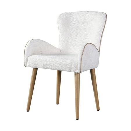 Beige Boucle Upholstered Seating | Great for Home Gatherings, Combines Style and Durability