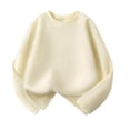 thumbnail image 1 of Beige Boy Girl Loose Fit Tee Shirts for Boy Summer Fall Long Sleeve Boat Neck Casual Basic Tops T shirt Boys 2025 Clothes Trendy 9 Years, 1 of 7