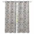 thumbnail image 1 of Beige Brick Wall Blackout Curtains 90 Inch Length 2 Panels Set for Living Room Bedroom, Retro Country Stone Rocks Geometric Print Privacy Window Treatment Thermal Insulated Black Out Drapes 52"x90", 1 of 8