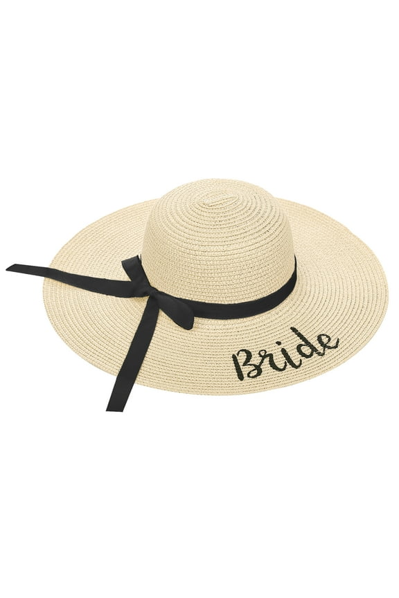 Bride hat, adult, beige 1 piece by Trimmings