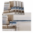 thumbnail image 1 of Beige Brown Blue Placemats for Dinning Table Set of 6, Vintage Abstract Mottled Texture Burlap Kitchen Place Mats Waterproof Cloth Table Mats, Indoor Outdoor Placemats Easy Clean Dinner Decor, 1 of 8
