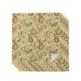 thumbnail image 1 of Beige Brown Green Cloth Napkins Set of 4 Reusable Dinner Napkins, Retro Botanical Abstract Art Cocktail Napkin Washable Table Napkins for Wedding/Holiday Party/Baby Shower 20"x20", 1 of 7