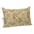 thumbnail image 1 of Beige Brown Green Pillow Covers, Linen Long Throw Pillow Case, Retro Botanical Abstract Art Holiday Pillow Protector Decorative Cushion Cover for Living Room/Bedroom 24" x 36", 1 of 8