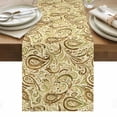 thumbnail image 1 of Beige Brown Green Table Runner - 70 Inch Long, Kitchen Dining Table Runner Dresser Scarves, Retro Botanical Abstract Art Farmhouse Decor for Coffee Tables Wedding Party Banquet, 1 of 8