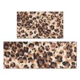 thumbnail image 1 of Beige and Brown Leopard Pattern Kitchen Rugs Sets Of 2,Anti Fatigue Kitchen Mat Rugs Non Slip Washable,Decorative Kitchen Floor Mats for Kitchen,Sink,Laundry,17"x30"+17"x47", 1 of 7