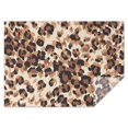 thumbnail image 1 of Beige and Brown Leopard Pattern Rectangle Tablecloth 60"x84",Waterproof Polyester Rectangle Table Cloth, Wipeable Spillproof Polyester Tablecloth for Dining, Camping, Indoor and Outdoor, 1 of 5