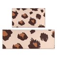 thumbnail image 1 of Beige and Brown Of Leopard Print Kitchen Rugs Sets Of 2,Anti Fatigue Kitchen Mat Rugs Non Slip Washable,Decorative Kitchen Floor Mats for Kitchen,Sink,Laundry,17"x30"+17"x47", 1 of 7