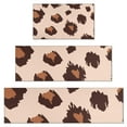 thumbnail image 1 of Beige and Brown Of Leopard Print Kitchen Rugs Sets Of 3,Kitchen Runner Rugs Non Skid Washable,Decorative Kitchen Floor Mats for Kitchen,Sink,Laundry,17"x30"+ 17"x47" + 17"x59", 1 of 6