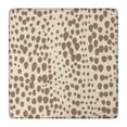 thumbnail image 1 of Beige and Brown Of Leopard Print Square Fitted Tablecloth with Elastic Edge,Square Table Cover,Washable Elastic Table Cover for Home Kitchen Party Decor 36"x36", 1 of 6