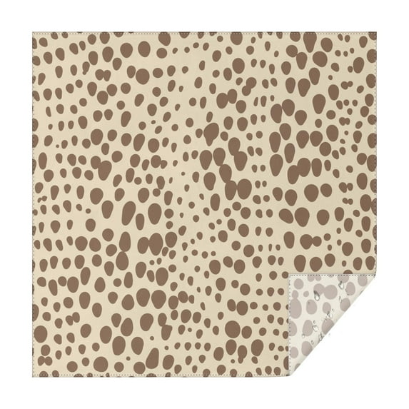Beige and Brown Of Leopard Print Square Tablecloth,Waterproof Square Table Cover,Wipeable Spillproof Washable Table Cover for Home Kitchen Party Decor 60"x60"(152x152cm)