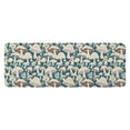 thumbnail image 1 of Beige Brown Mushroom Blue Pattern Kitchen Rug Mat,Kitchen Runner Rugs Non Skid Washable,Decorative Kitchen Floor Mats for Kitchen,Sink,Laundry,17"x47.2", 1 of 7