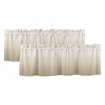 thumbnail image 1 of Beige Brown Ombre Curtain Valances for Windows, Kitchen Valance Window Treatments Panel 2 Pack, Modern Abstract Art Gradient Aesthetics Rod Pocket Short Curtains for Bathroom Bedroom 54 x 18 Inch, 1 of 8