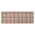 thumbnail image 1 of Beige Brown and Red Checkered Pattern Kitchen Rug Mat,Kitchen Runner Rugs Non Skid Washable,Decorative Kitchen Floor Mats for Kitchen,Sink,Laundry,17"x47.2", 1 of 7