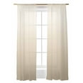 thumbnail image 1 of Beige Brown Sheer Curtains 96 Inch Long 2 Panels, Gradient Solid Color Ombre Modern Art Light Filtering Rod Pocket Semi Sheer Curtains, Sheer Voile Drapes for Living Room Bedroom, 52"x96", 1 of 5