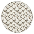 thumbnail image 1 of Beige Buffalo Skull Arrow Pattern Round Fitted Tablecloth with Elastic Edge,Dining Table Cover Waterproof,Outdoor Round Tablecloth for Camping,Dining,Indoor and Outdoor, 1 of 7