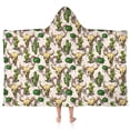 thumbnail image 1 of Beige Buffalo Skull Cactus Pattern Hooded Bath Towel，50"x30" for Ages 3 To 12 Kids, Quick Dry Lightweight Soft Microfiber Hood Beach Towel Cover Up for Kids, 1 of 7